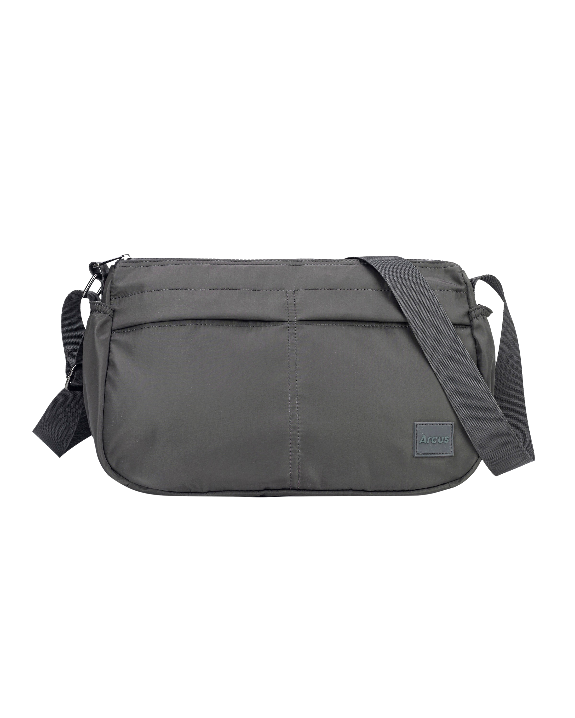 Messenger crossbody taske - mørkegrå